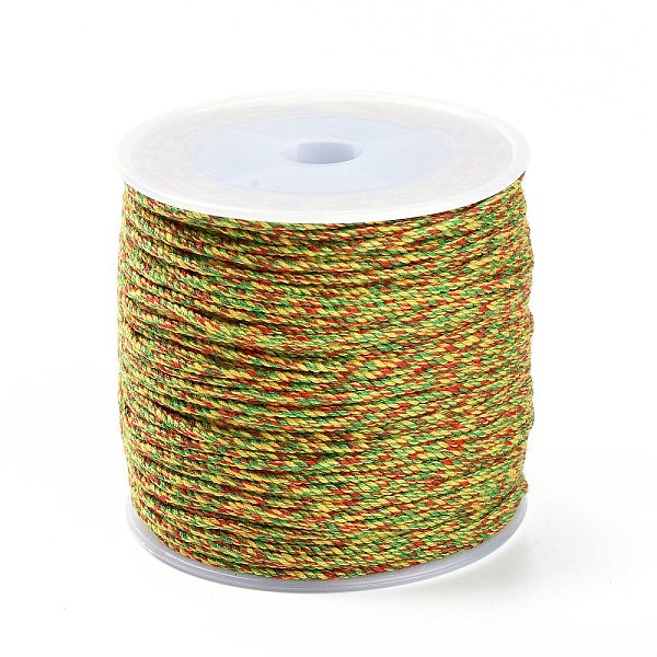 

PandaHall Macrame Cotton Cord, Braided Rope, with Plastic Reel, for Wall Hanging, Crafts, Gift Wrapping, Yellow Green, 1.2mm, about 54.68...
