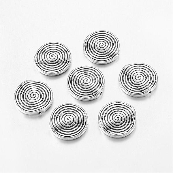

PandaHall Tibetan Style Alloy Beads, Lead Free & Nickel Free & Cadmium Free, Flat Round, Antique Silver, 18x3.2mm, Hole: 1.5mm. Alloy Flat...