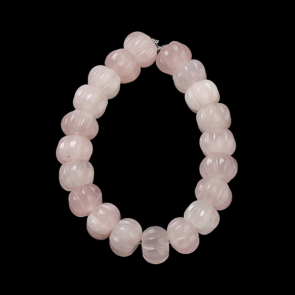 

PandaHall Natural Rose Quartz Beads Strands, Pumpkin, 10x14x12.5mm, Hole: 1mm, about 20pcs/strand, 7.72''~7.76''(19.6~19.7cm) Rose Quartz...