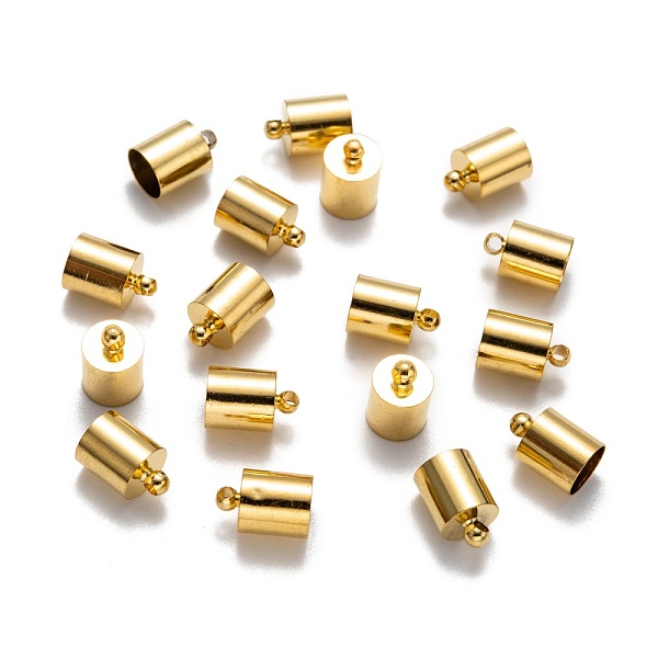

PandaHall Brass Cord Ends, End Caps, Golden, 12x8mm, Hole: 1mm, Inner Diameter: 7mm Brass
