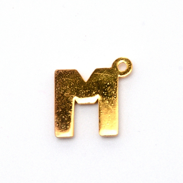 

PandaHall Alloy Crystal Rhinestone Pendants, Golden, Letter, Letter.M, 16.5x16x2mm, Hole: 1.6mm Alloy+Rhinestone Letter M Clear