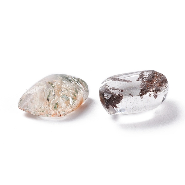 

PandaHall Natural Lodolite Quartz/Garden Quartz Cabochons, Eye, 15~16x12~12.5x7~7.5mm Lodolite Quartz Eye