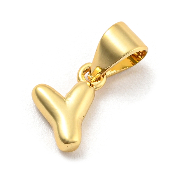 

PandaHall Brass Charms, Real 18K Gold Plated, Long-Lasting Plated, Lead Free & Cadmium Free, Letter Charm, Letter Y, 9x7x2.5mm, Hole...
