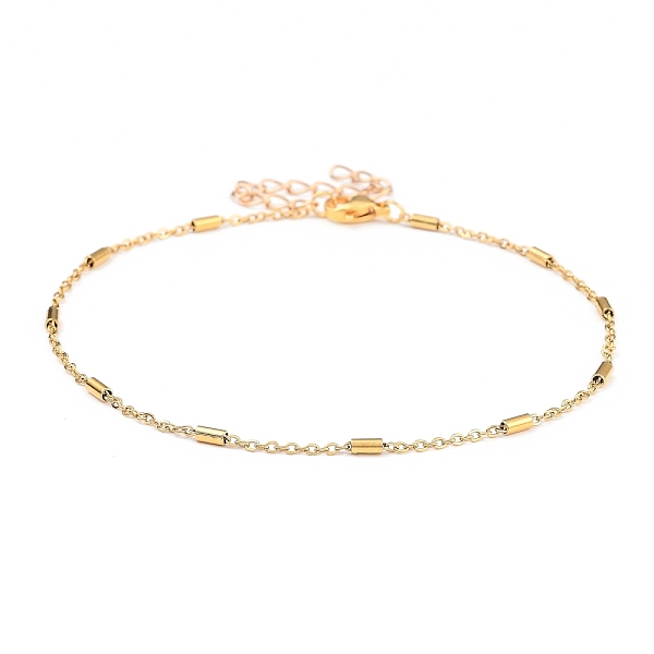 

PandaHall 304 Stainless Steel Link Chains Anklets, with Lobster Claw Clasps, Golden, 9-7/8 inch(25cm) Stainless Steel