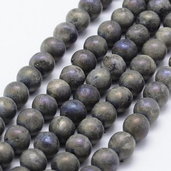 

PandaHall Electroplate Natural Labradorite Beads Strands, Round, 10mm, Hole: 1mm, about 37pcs/strand, 14.7 inch(37.5cm) Labradorite Round..., Gray