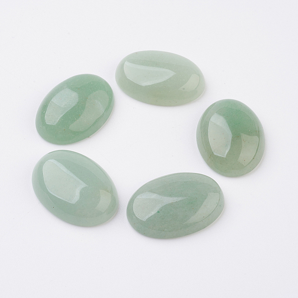 

PandaHall Natural Green Aventurine Flat Back Cabochons, Oval, 40x30x8.5mm Green Aventurine Oval