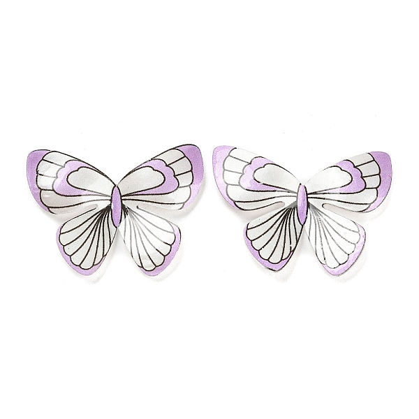 

PandaHall Resin Cabochons, Butterfly, for Jewelry Making, Plum, 26x31.5x3.7mm Resin Butterfly Purple