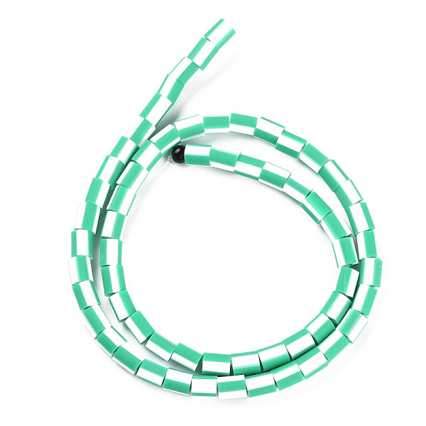 

PandaHall Handmade Polymer Clay Bead Strands, Column, Medium Sea Green, 5x2.5~6.5mm, Hole: 1.6~1.8mm, about 62~68pcs/strand, 15.28...