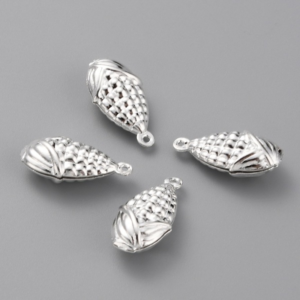

PandaHall Autumn Theme Brass Pendants, Long-Lasting Plated, Corn, Mixed Color, 19x10x6.5mm, Hole: 1mm Brass Vegetables