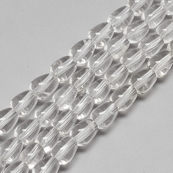 

PandaHall Natural Quartz Crystal Beads Strands, Rock Crystal Beads, teardrop, 8~10x7~8mm, Hole: 2mm, about 40pcs/strand, 15.7 inch Quartz...