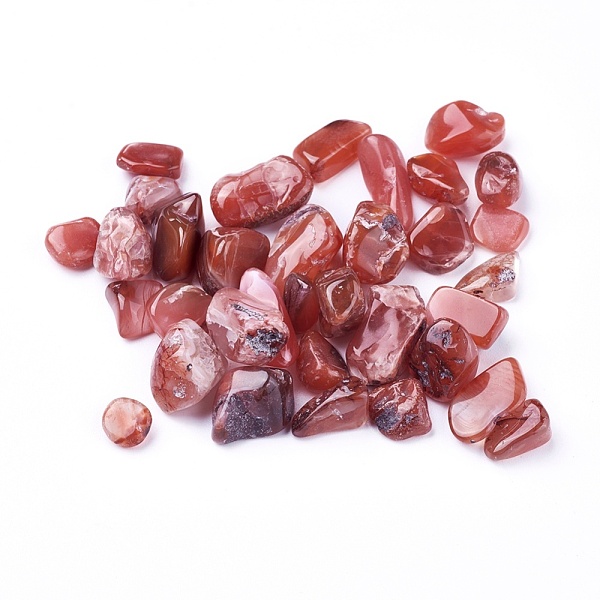 

PandaHall Natural Red Agate Beads, Undrilled/No Hole, Chips, 6~16x5~9x3~6mm, about 100g/bag Red Agate Chip