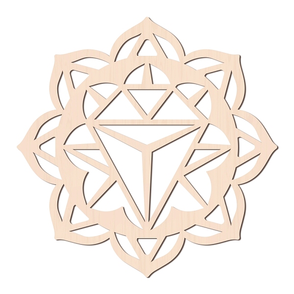

PandaHall Wooden Cabochons, for Jewelry Making, Flower of Life with Diamond Pattern, BurlyWood, 310x6mm Wood Flower Orange