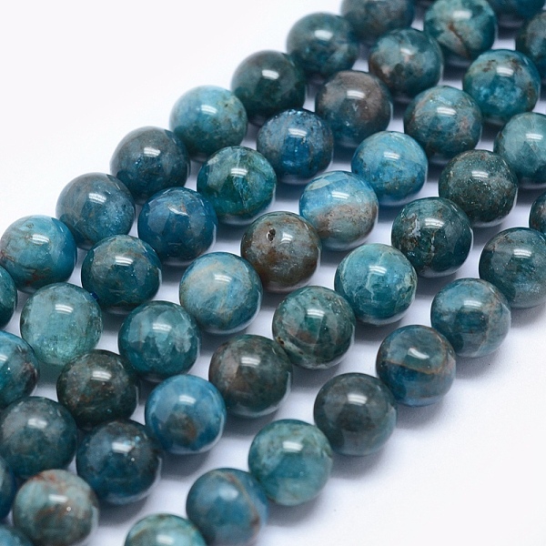 

PandaHall Natural Apatite Beads, Round, 12mm, Hole: 1.2mm, about 99pcs/250g Apatite Round