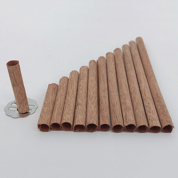 

PandaHall Wood Candle Wicks, Column, BurlyWood, 12x1cm Wood Orange