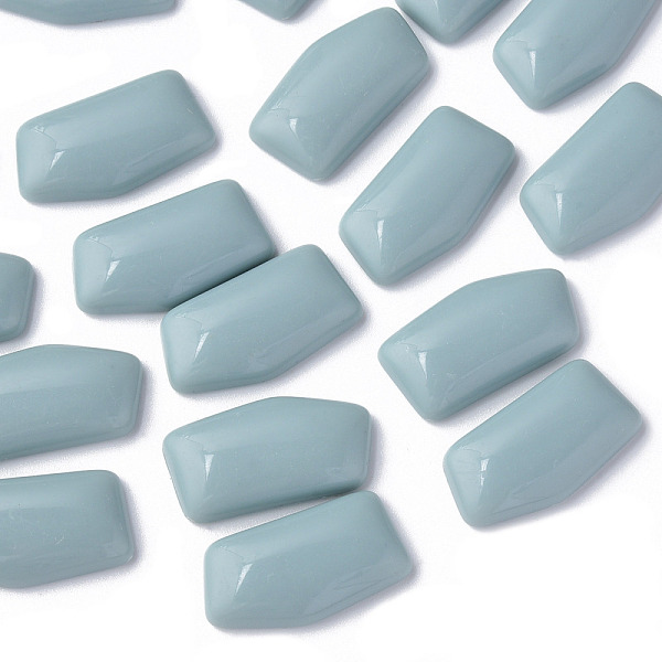 

PandaHall Opaque Acrylic Cabochons, Nuggets, Aqua, 27x14.5x5mm, about 300pcs/500g Acrylic Nuggets Cyan