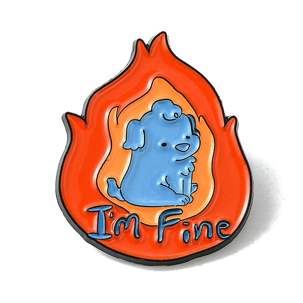 

PandaHall Black Alloy Brooches, Enamel Pins, for Backpack Clothes, Dog, 30x25x1.5mm Alloy Dog