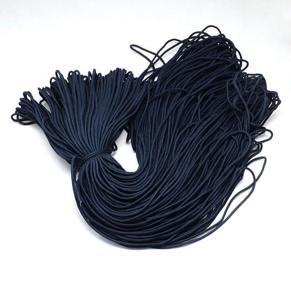 

PandaHall Polyester & Spandex Cord Ropes, 16-Ply, Prussian Blue, 2mm, about 109.36 yards(100m)/bundle Polyester Blue
