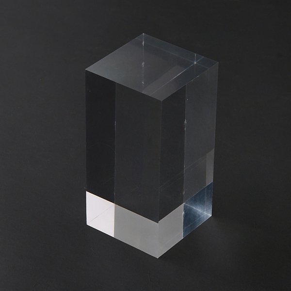 

PandaHall Square Transparent Acrylic Jewelry Display Pedestals, for Small Jewelry, Cosmetic Showing, Clear, 4x4x8cm Acrylic Square Clear