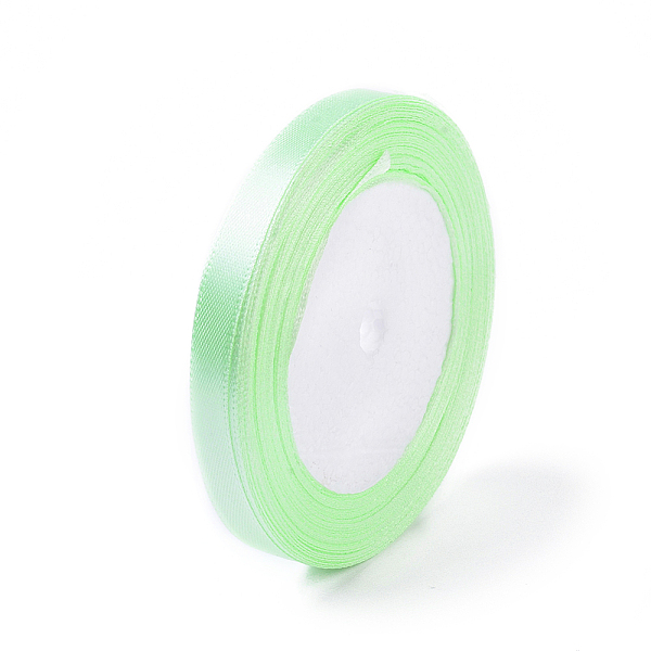 

PandaHall Satin Ribbon, Jade Green, 25yards/roll(22.86m/roll) Polyester Green