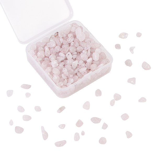 

PandaHall Natural Rose Quartz Beads, Chips, 5~8x5~8mm, Hole: 1mm Rose Quartz Chip