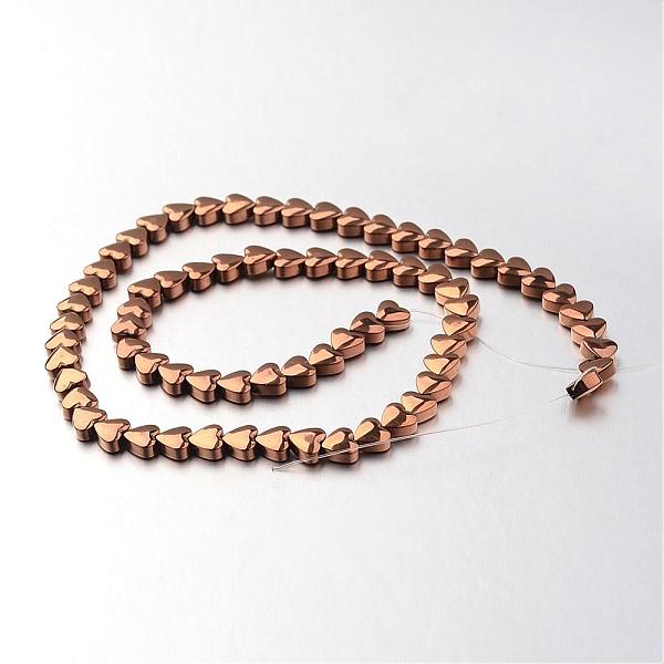 Electroplate Non-magnetic Synthetic Hematite Bead Strands