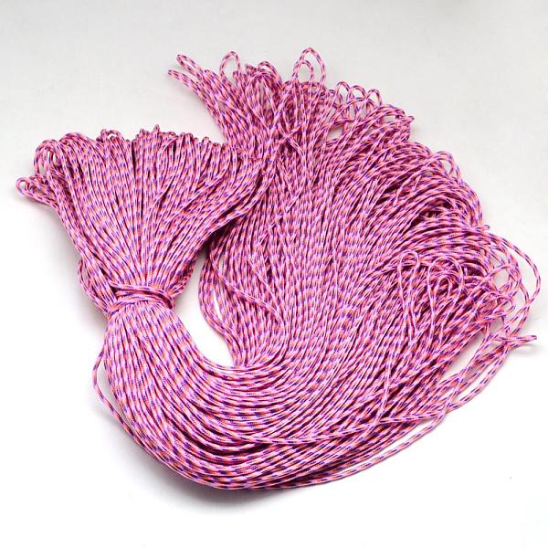 

PandaHall Polyester & Spandex Cord Ropes, 1 Inner Core, Hot Pink, 2mm, about 109.36 yards(100m)/bundle Polyester Pink