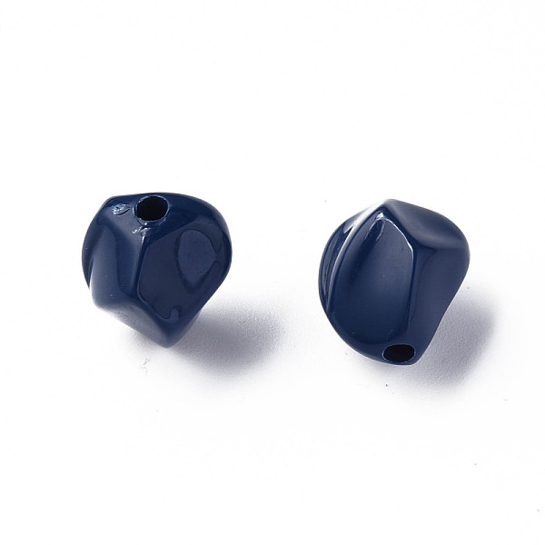 

PandaHall Opaque Acrylic Beads, Nuggets, Prussian Blue, 16.5x15x13.5mm, Hole: 2.5mm, about 340pcs/500g Acrylic Nuggets
