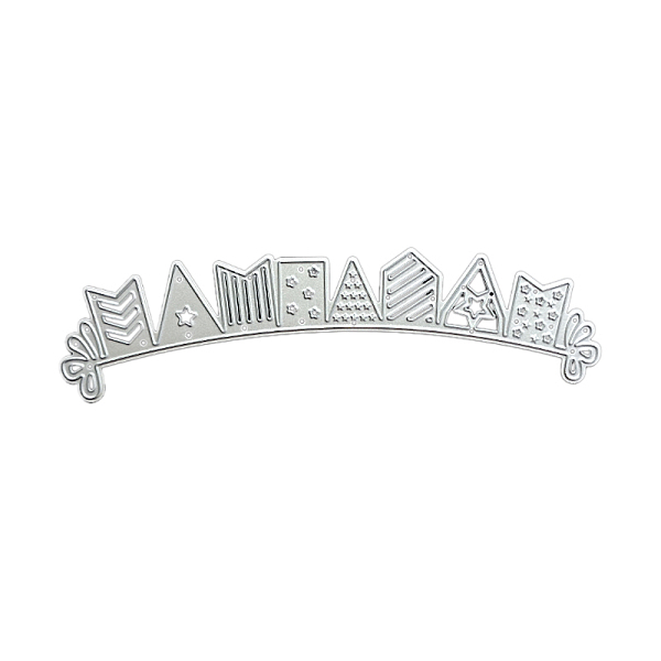 

PandaHall Carbon Steel Embossing Knife Die Cutting for DIY Template, Decorative Embossing DIY Paper Card, Matte Platinum Color, Birthday...