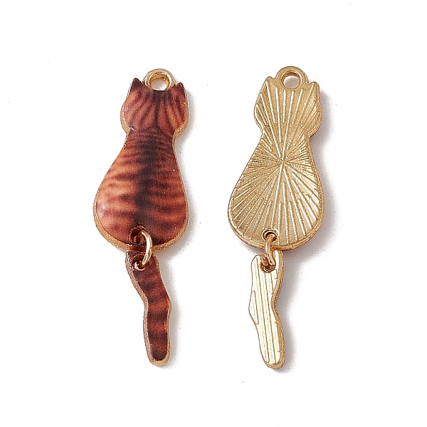 

PandaHall Rack Plating Alloy Enamel Pendants, Light Gold, Cat Charm, Colorful, 34x10x2mm, Hole: 1.5mm Alloy+Enamel Cat Shape