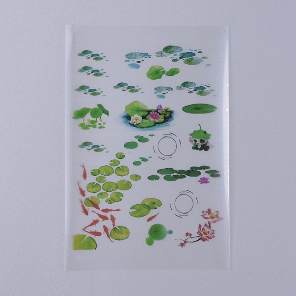 

PandaHall Filler Stickers(No Adhesive on the back), for UV Resin, Epoxy Resin Jewelry Craft Making, Leaf Pattern, 150x100x0.1mm Plastic..., Multicolor