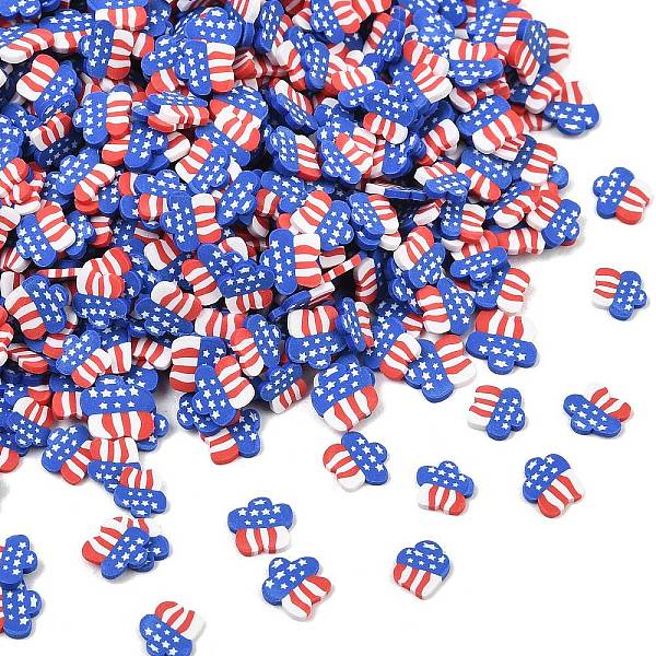 Cabochons en pâte polymère décorés pour la fête de l'indépendance
