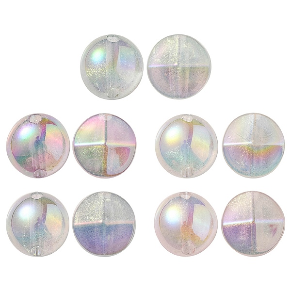 

PandaHall UV Plating Luminous Transparent Acrylic Beads, Glow in The Dark, Round, Mixed Color, 21x21.5x15mm, Hole: 4mm Acrylic Round..., Multicolor