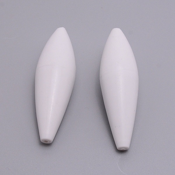 

PandaHall ABS Fishing Rig Floats, Fishing Accessories, for Freshwater Saltwater Fishing, White, 59x18mm, Hole: 1.5mm Plastic Others White