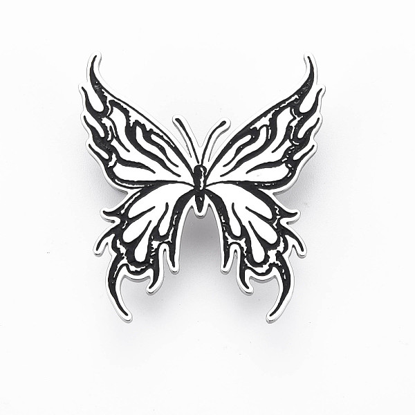 

PandaHall Butterfly Brooch, 201 Stainless Steel Insect Lapel Pin for Backpack Clothes, Nickel Free & Lead Free, Stainless Steel Color...