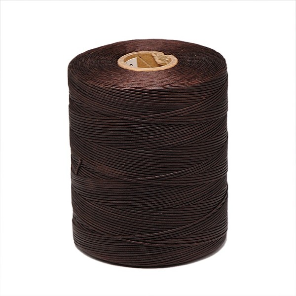 

PandaHall Waxed Polyester Cord, Coconut Brown, 1x0.5mm, about 743.66 Yards(680m)/Roll Waxed Polyester Cord Flat Brown
