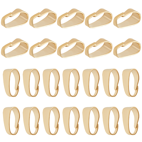

PandaHall Beebeecraft 1 Box 150Pcs Snap Bail Hook 24K Gold Plated Pinch Clip Pendant Charms 7x3mm Clasps Clasp Connectors Bail for DIY...