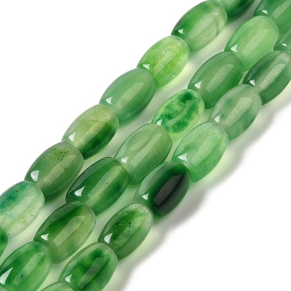 

PandaHall Natural Dyed White Jade Beads Strands, Oval, Green, 11.5~12x7.5~8mm, Hole: 0.8mm, about 29~32pcs/strand, 12.99''~15.16''...