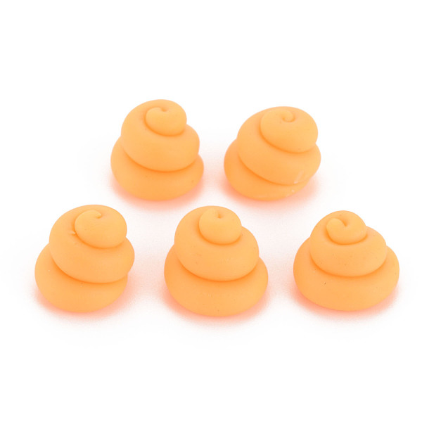 

PandaHall Handmade Polymer Clay Beads, Half Drilled, Vortex Shaped, Sandy Brown, 11~13x12.5~13.5mm, Hole: 3mm Polymer Clay Others