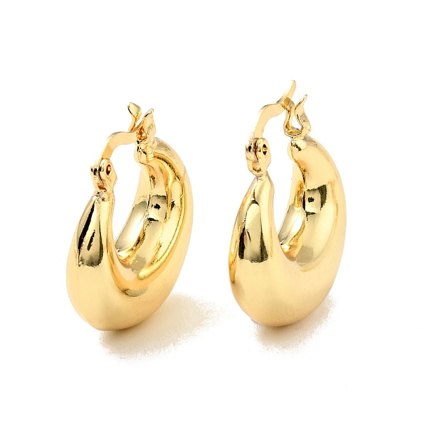 

PandaHall Rack Plating Brass Chunky Hoop Earrings for Women, Cadmium Free & Lead Free, Real 18K Gold Plated, 21.5x20.5x6.8mm, Pin: 0.8x2mm...