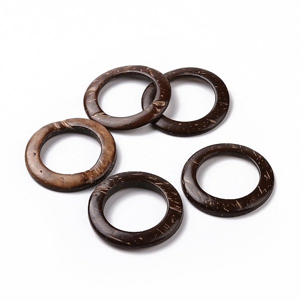 

PandaHall Coconut Linking Rings, Ring, 38x2.5~5mm, Inner Diameter:25.3~25.4mm Coconut Ring