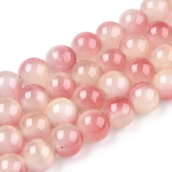 

PandaHall Cat Eye Beads Strands, Two Tone, Round, Beige, 7.5~8mm, Hole: 1mm, about 49~51pcs/strand, 14.37~14.96 inch(36.5~38cm) Glass Round..., Yellow