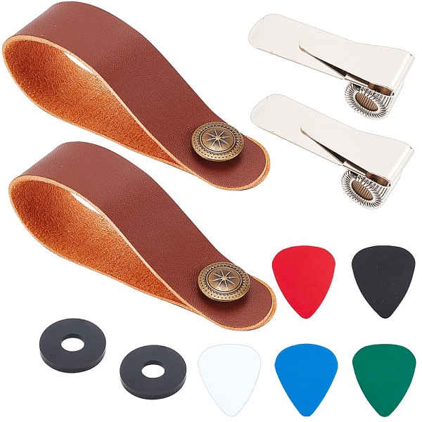 2 Sets Microfiber & Iron Neck Strap