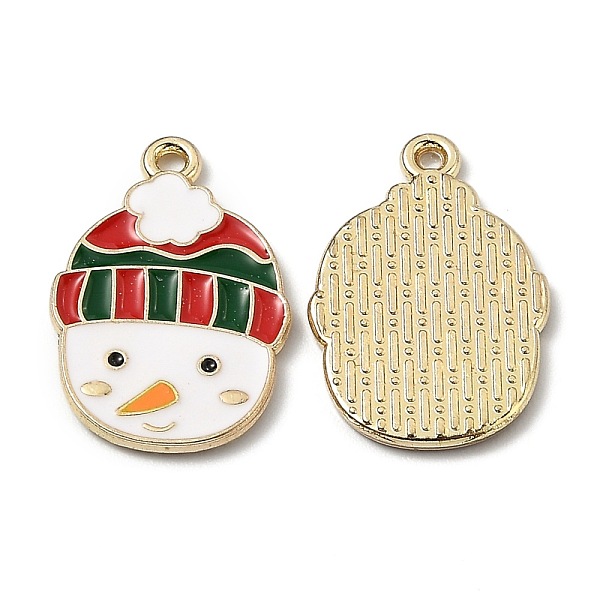 

PandaHall Alloy Enamel Pendants, for Christmas, Snowman, Golden, Red, 22.5x15x1.4mm, Hole: 1.5mm Alloy+Enamel Others Red