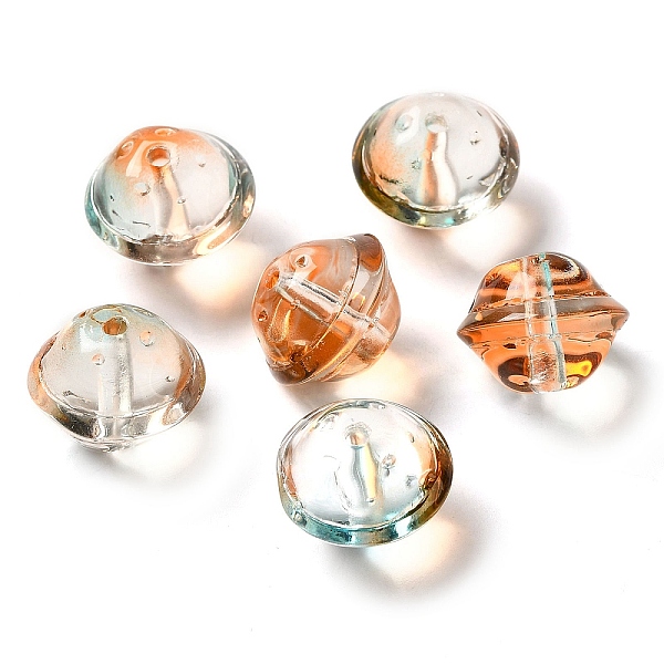 

PandaHall Transparent Glass Beads, Round, Chocolate, 15.5x12mm, Hole: 1.8mm Glass Round Brown