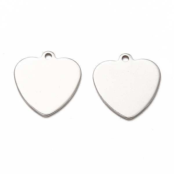 

PandaHall 201 Stainless Steel Pendants, Stamping Blank Tag, Laser Cut, Heart, Stainless Steel Color, 15.5x15x1mm, Hole: 1.4mm 201 Stainless...