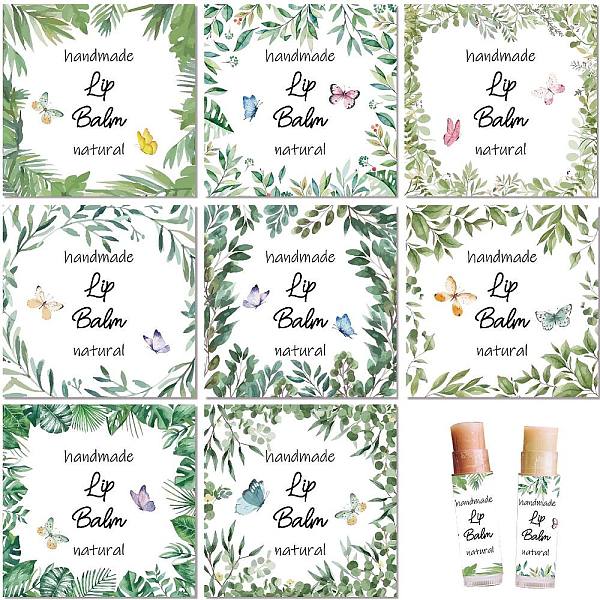 

PandaHall CRASPIRE 80Pcs 8 Styles Lip Balm Sticker Plant Butterfly Self-Adhesive Homemade Lip Balm Labels Vintage Square DIY Plant Label...