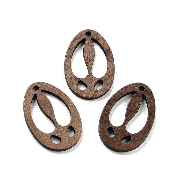

PandaHall Walnut Wood Pendants, Oval, 33x22x3mm, Hole: 2mm Wood Oval Brown