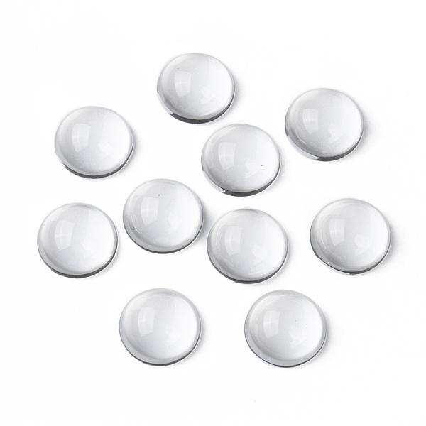 

PandaHall Transparent Half Round Glass Cabochons, Clear, 24~25x11~12mm Glass Half Round Clear