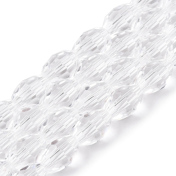 Transparent Glass Beads Strands