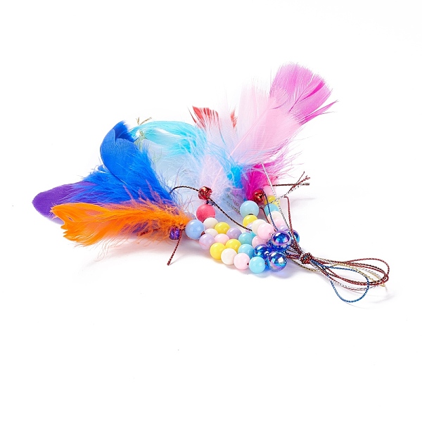 

PandaHall DIY Diamond Painting Hanging Woven Net/Web with Feather Pendant Kits, Including Acrylic Plate, Pen, Tray, Feather and Bells, Wind..., Multicolor